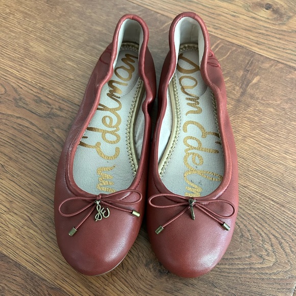 Sam Edelman Felicia Ballet Flat size 6 spiced mahogany - Picture 5 of 9